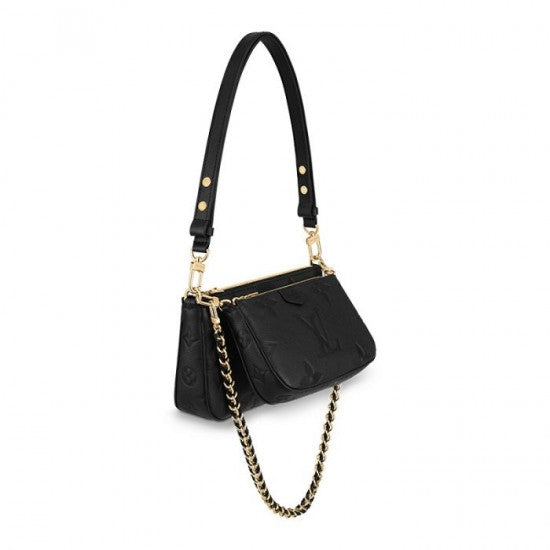 Louis Vuitton Multi Pochette Accessoires Cream M46568 Black M80399