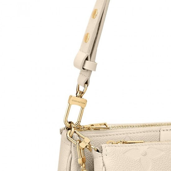 Louis Vuitton Multi Pochette Accessoires Cream M46568 Black M80399