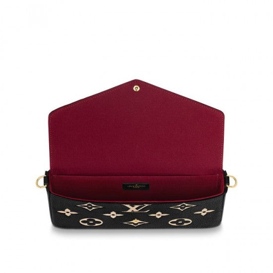 Louis Vuitton Félicie Pochette Gray M69977 Black M80482
