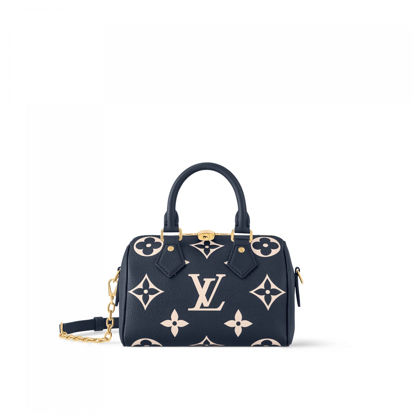 Louis Vuitton M47048 Speedy Bandoulière 20 Navy Blue/Cream