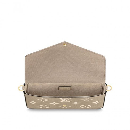 Louis Vuitton Félicie Pochette Gray M69977 Black M80482