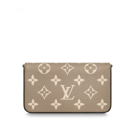 Louis Vuitton Félicie Pochette Gray M69977 Black M80482