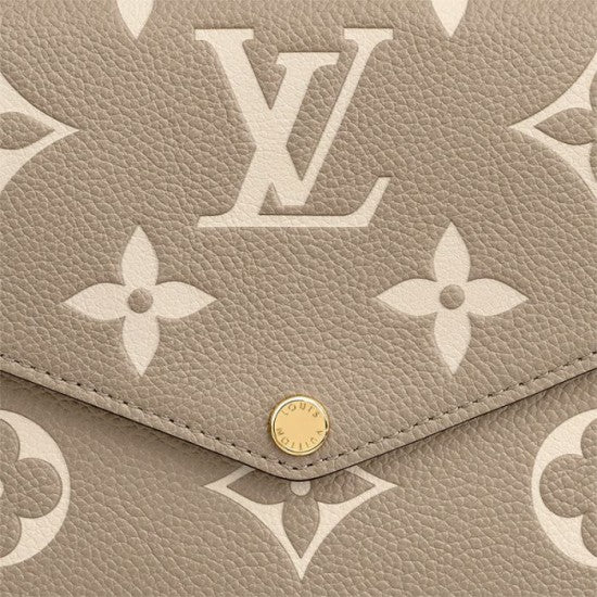 Louis Vuitton Félicie Pochette Gray M69977 Black M80482
