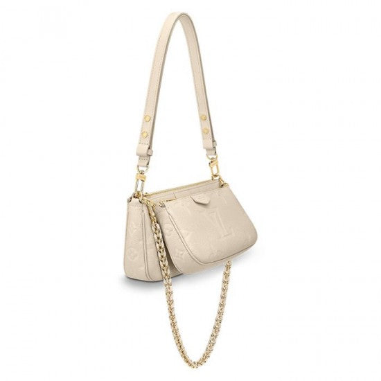 Louis Vuitton Multi Pochette Accessoires Cream M46568 Black M80399