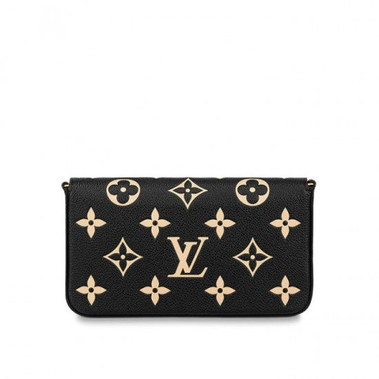 Louis Vuitton Félicie Pochette Gray M69977 Black M80482