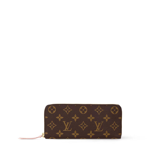 Louis Vuitton Monogram M61298 Clémence Wallet Rose Ballerine
