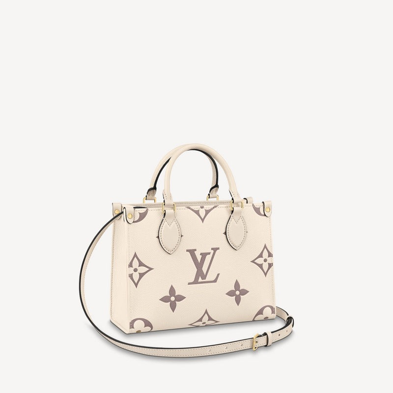 Louis Vuitton Empreinte Monogram Giant Onthego PM M45654 Creme Bois De Rose