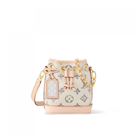 Louis Vuitton Nano Noé M83453 Multicolor White
