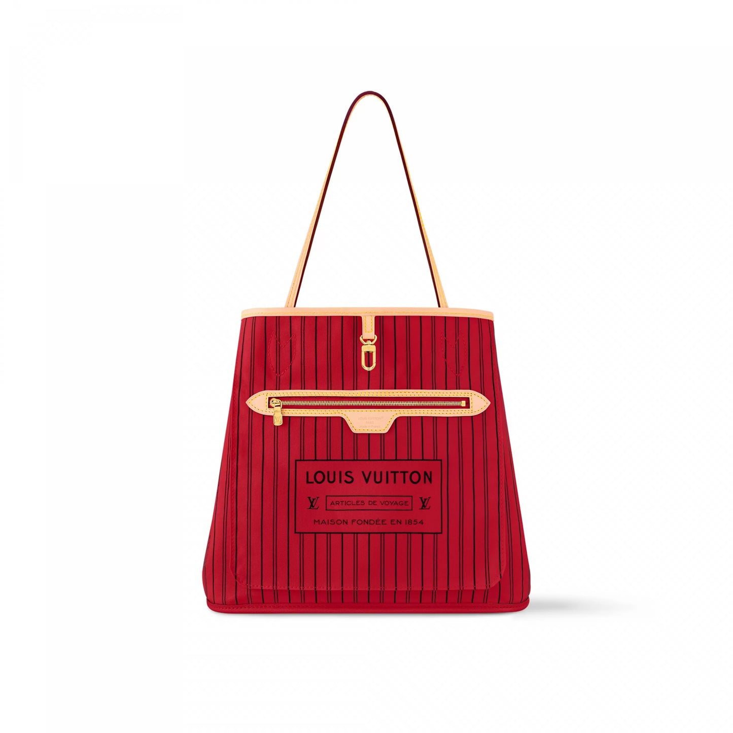 Louis Vuitton M12096 Neverfull Bandoulière Inside Out MM Monogram/Rouge Sari