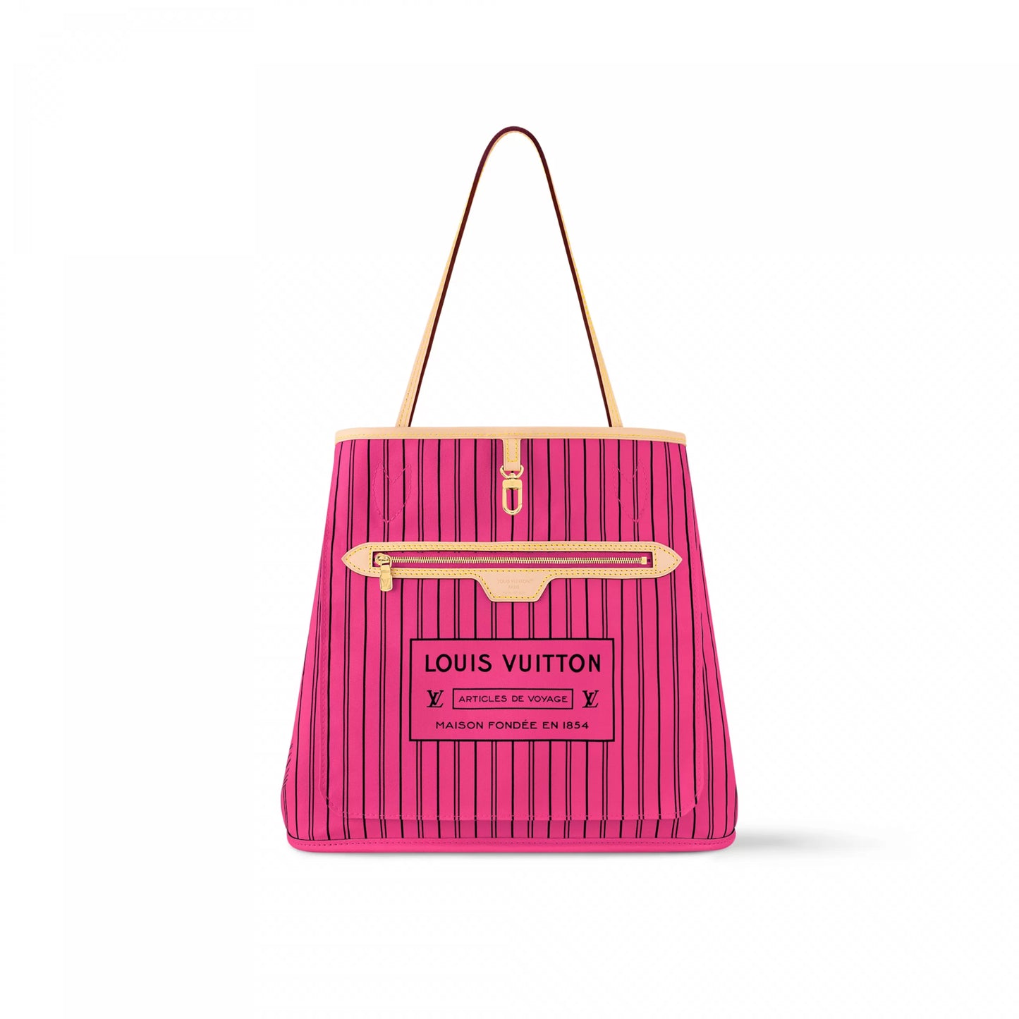 Louis Vuitton M12257 Neverfull Bandoulière Inside Out MM MMonogram/Rose Pondichery