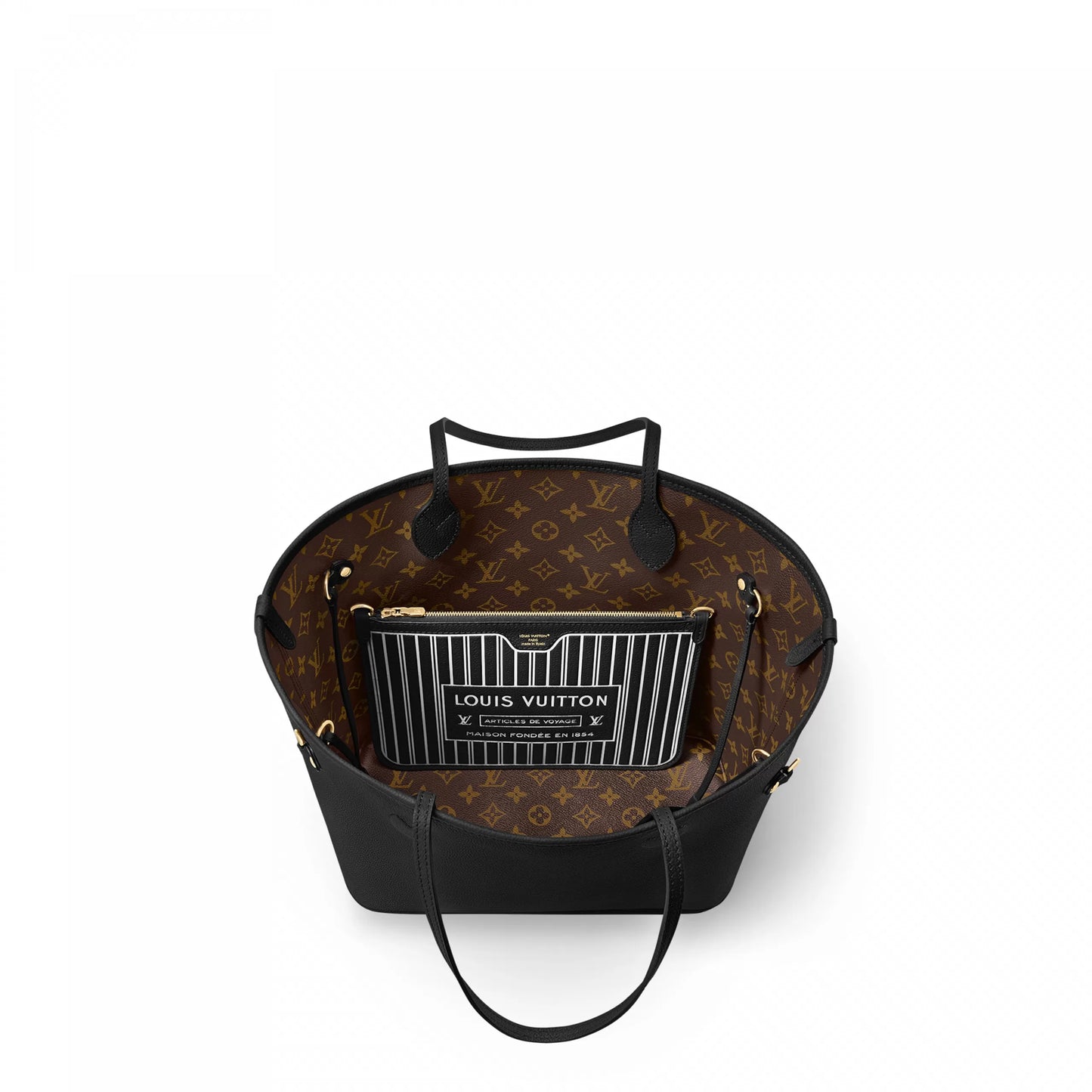 Louis Vuitton M11946 Neverfull Inside Out MM Black